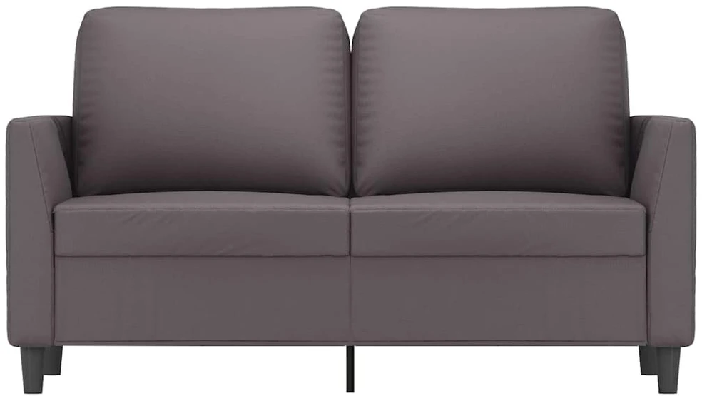 Dvivietė sofa, pilkos spalvos, 120cm, dirbtinė oda