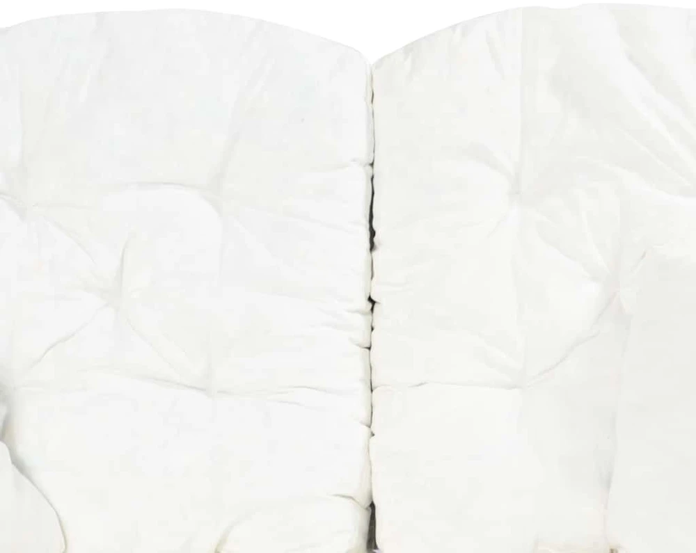 Dvivietė sofa, pilkos spalvos, ratanas