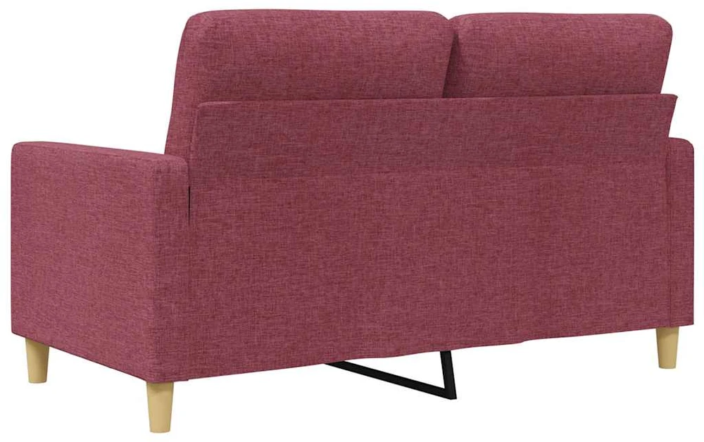 Dvivietė sofa, raudonojo vyno spalvos, 120cm, audinys