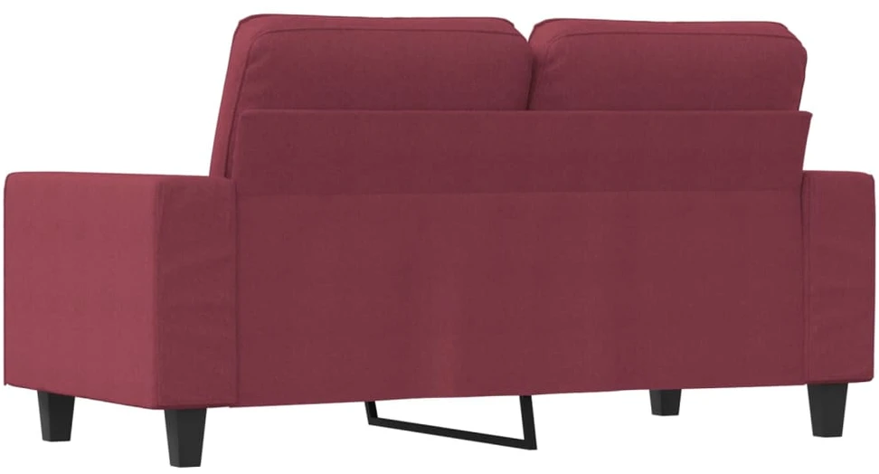 Dvivietė sofa, raudonojo vyno spalvos, 120cm, audinys