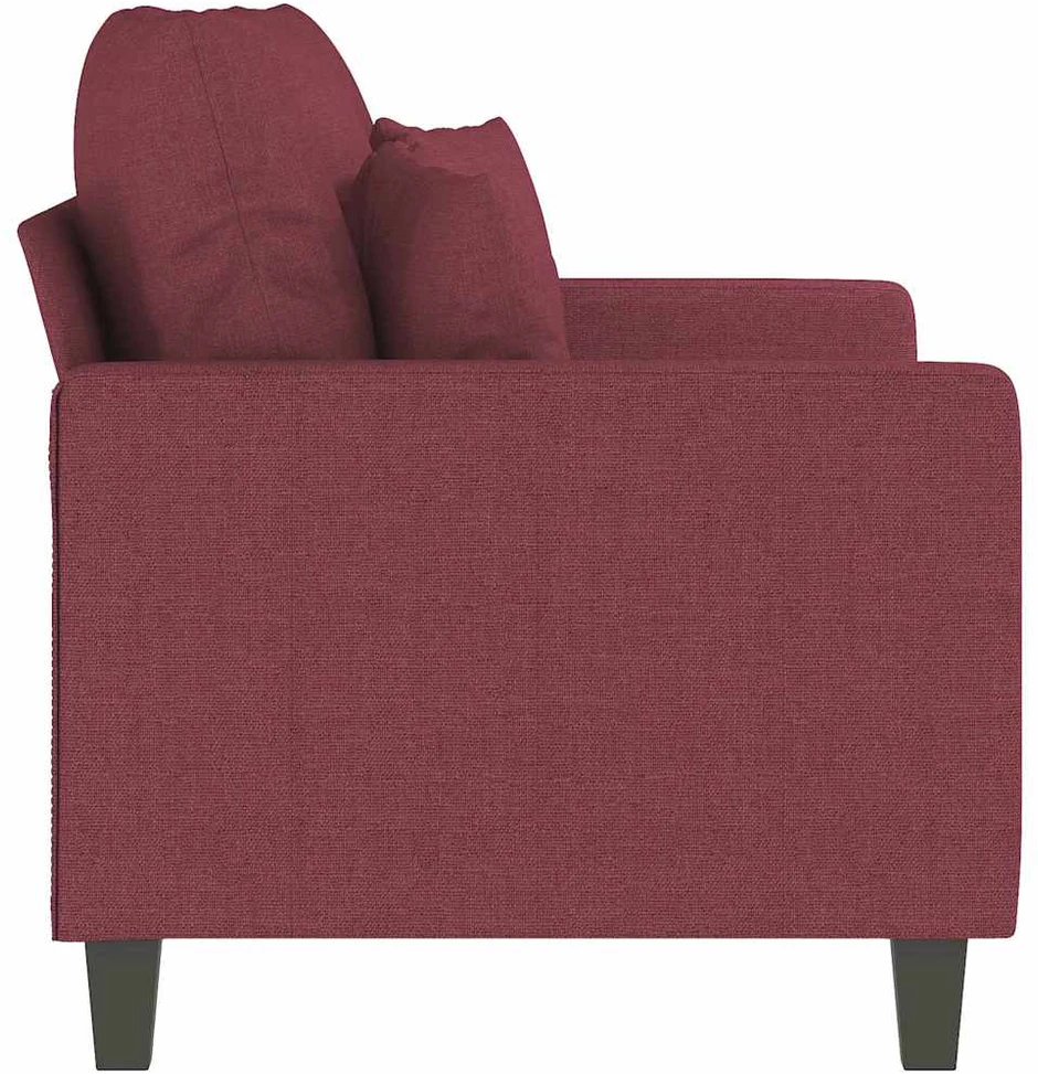 Dvivietė sofa, raudonojo vyno spalvos, 120cm, audinys
