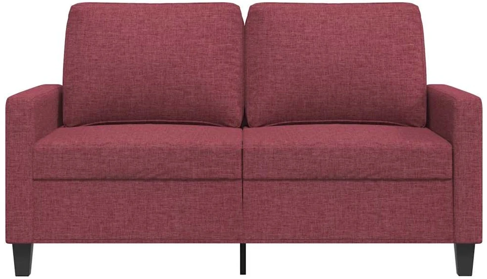 Dvivietė sofa, raudonojo vyno spalvos, 120cm, audinys