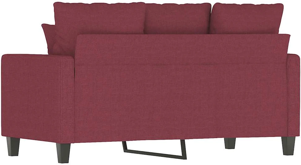 Dvivietė sofa, raudonojo vyno spalvos, 120cm, audinys