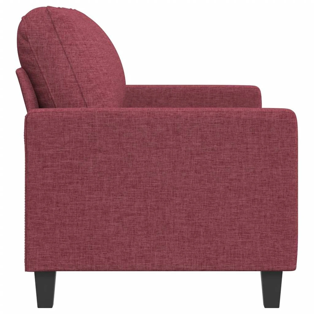 Dvivietė sofa, raudonojo vyno spalvos, 120cm, audinys