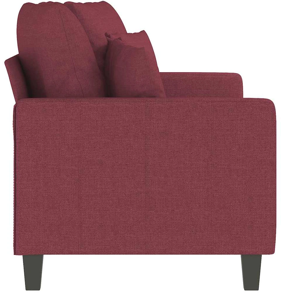 Dvivietė sofa, raudonojo vyno spalvos, 140cm, audinys