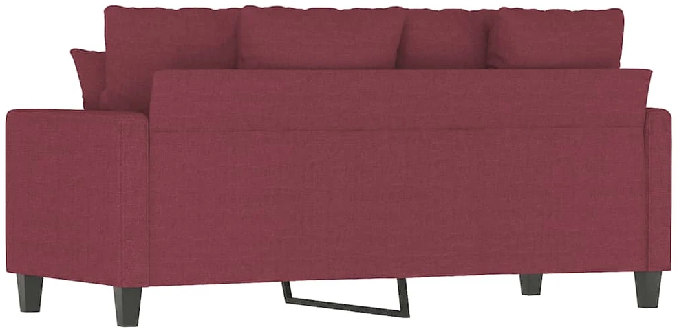 Dvivietė sofa, raudonojo vyno spalvos, 140cm, audinys