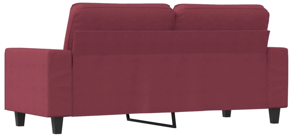 Dvivietė sofa, raudonojo vyno spalvos, 140cm, audinys