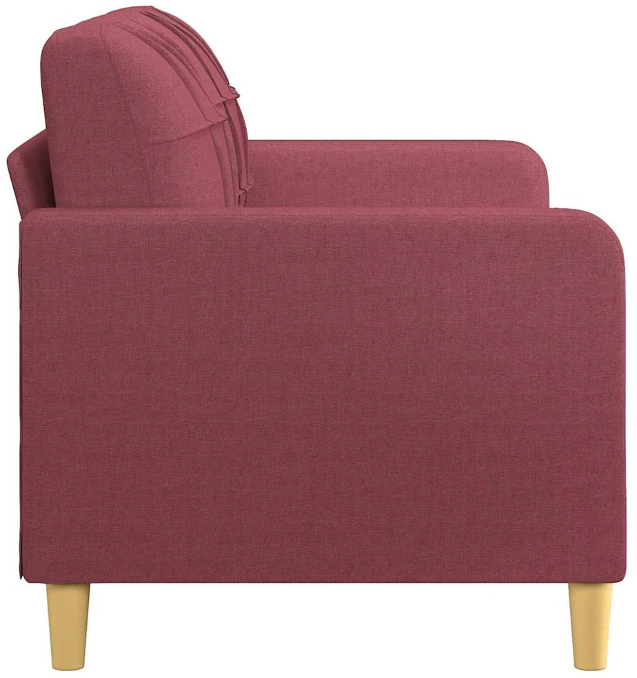Dvivietė sofa, raudonojo vyno spalvos, 140cm, audinys