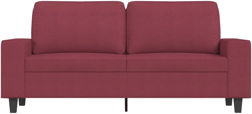 Dvivietė sofa, raudonojo vyno spalvos, 140cm, audinys