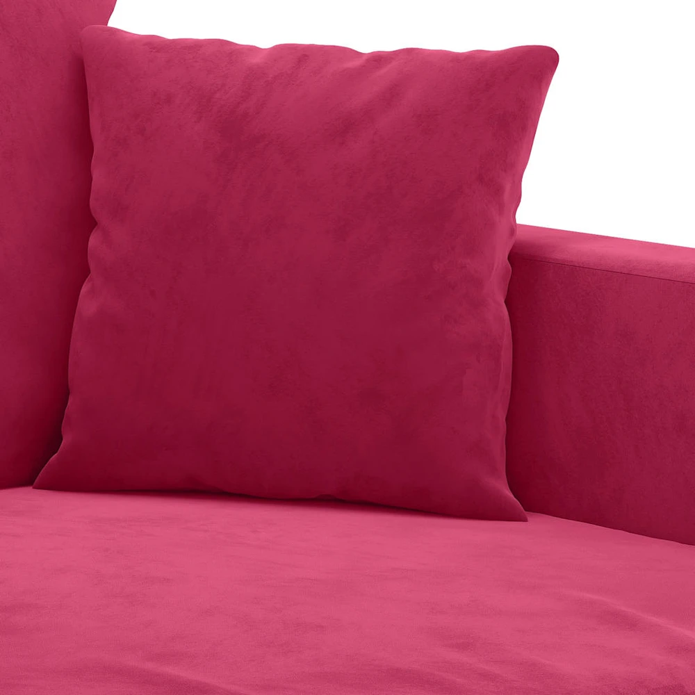 Dvivietė sofa, raudonojo vyno spalvos, 140cm, aksomas
