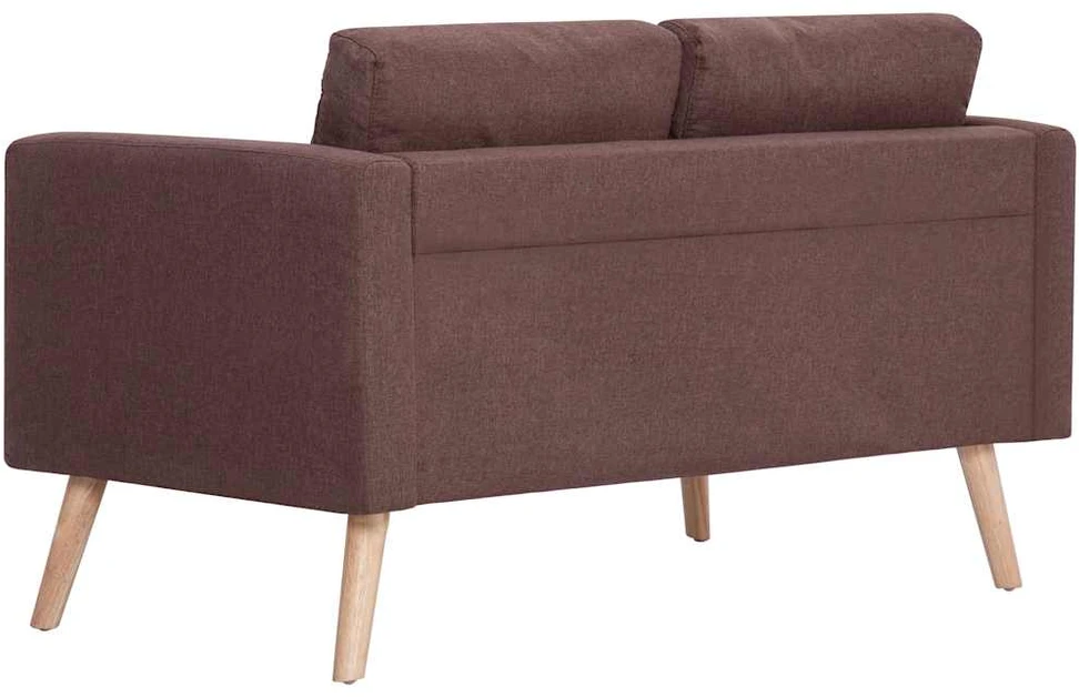 Dvivietė sofa, ruda, audinys
