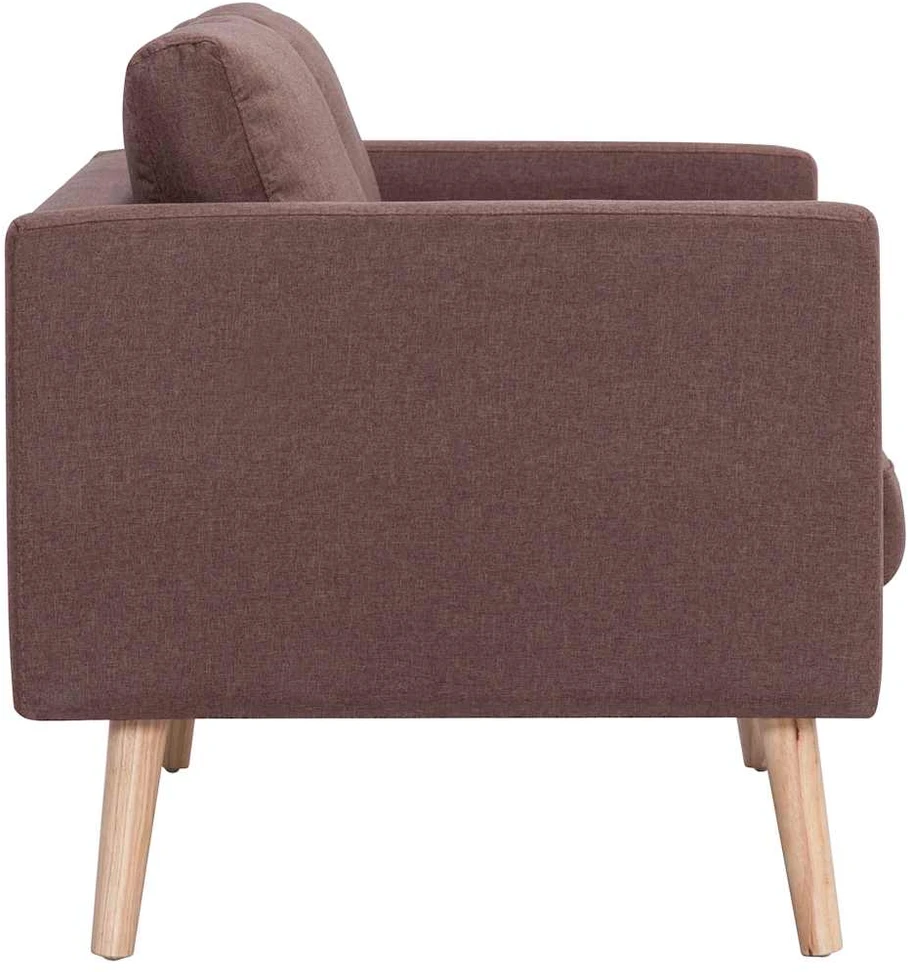 Dvivietė sofa, ruda, audinys