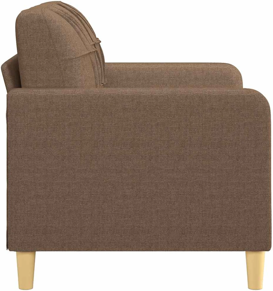 Dvivietė sofa, rudos spalvos, 120cm, audinys