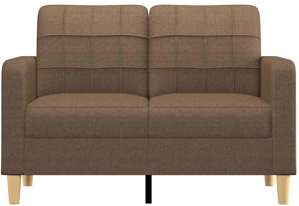 Dvivietė sofa, rudos spalvos, 120cm, audinys