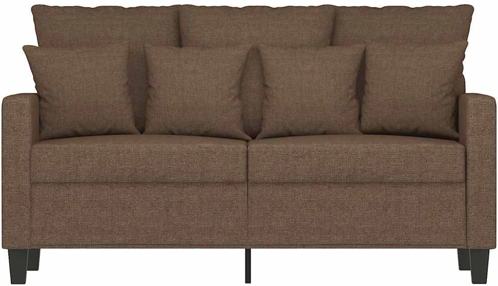 Dvivietė sofa, rudos spalvos, 120cm, audinys