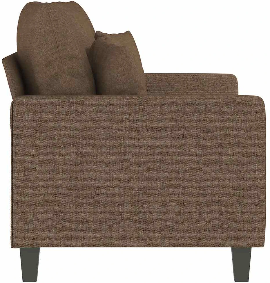 Dvivietė sofa, rudos spalvos, 120cm, audinys