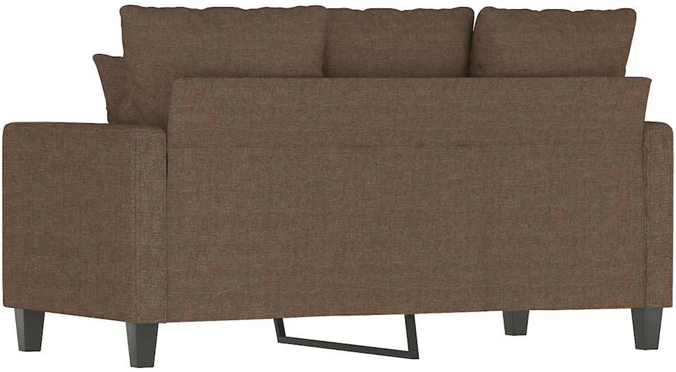 Dvivietė sofa, rudos spalvos, 120cm, audinys