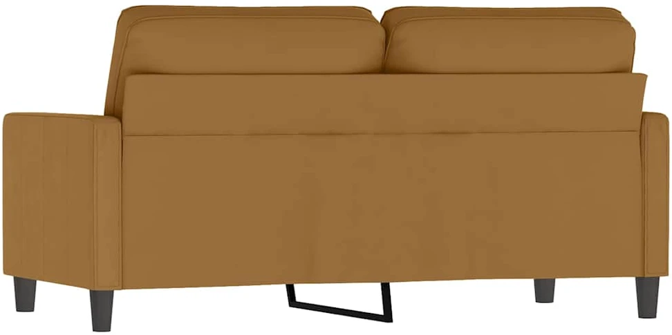 Dvivietė sofa, rudos spalvos, 140cm, aksomas