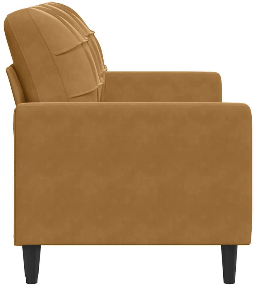 Dvivietė sofa, rudos spalvos, 140cm, aksomas