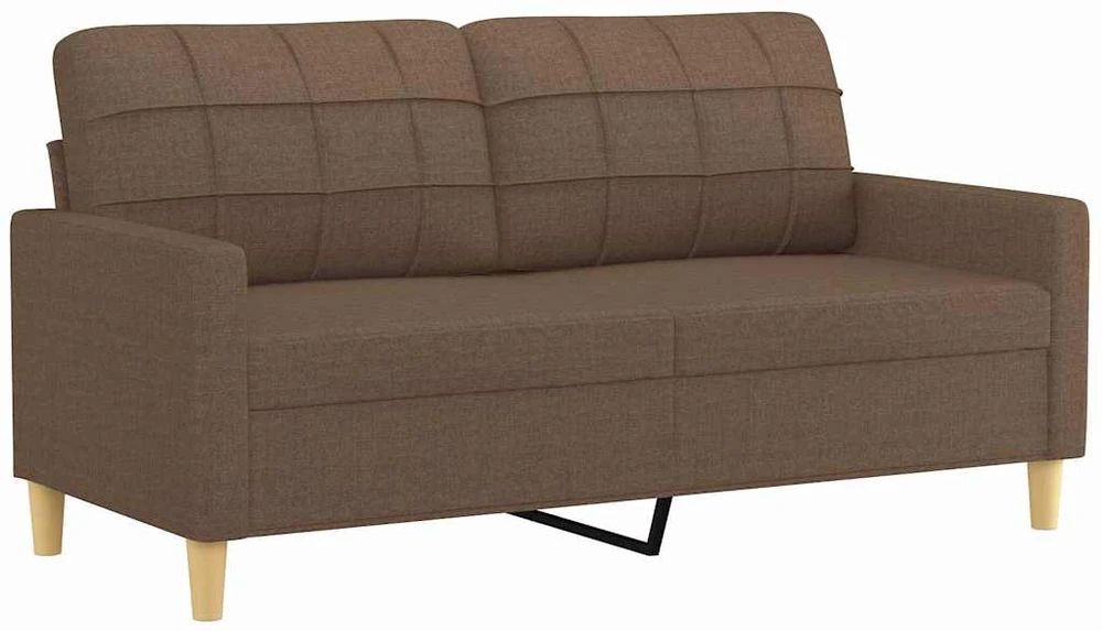 Dvivietė sofa, rudos spalvos, 140cm, audinys