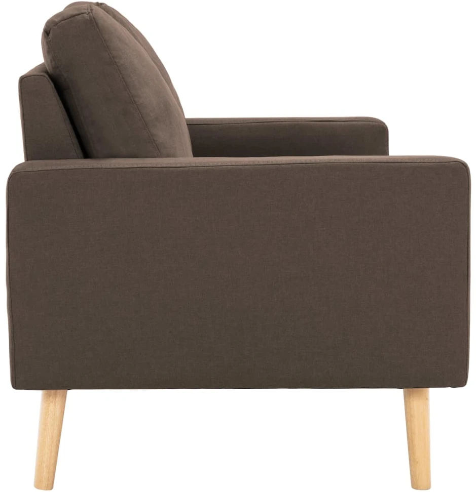 Dvivietė sofa, rudos spalvos, audinys
