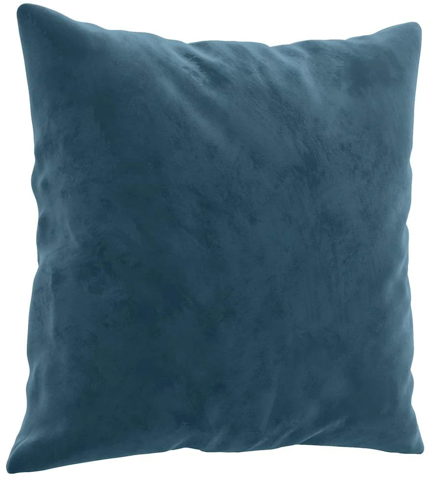 Dvivietė sofa su pagalvėlėmis, mėlynos spalvos, 140cm, aksomas