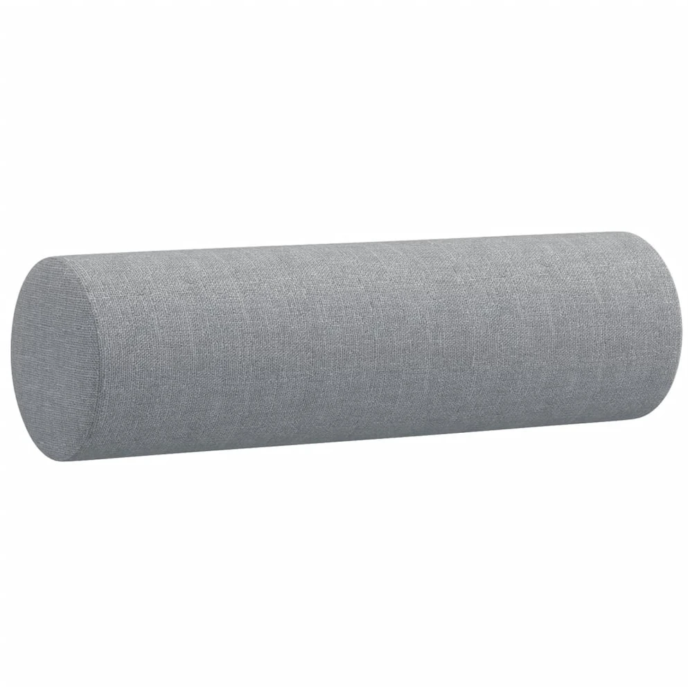 Dvivietė sofa su pagalvėlėmis, šviesiai pilka, 120cm, audinys