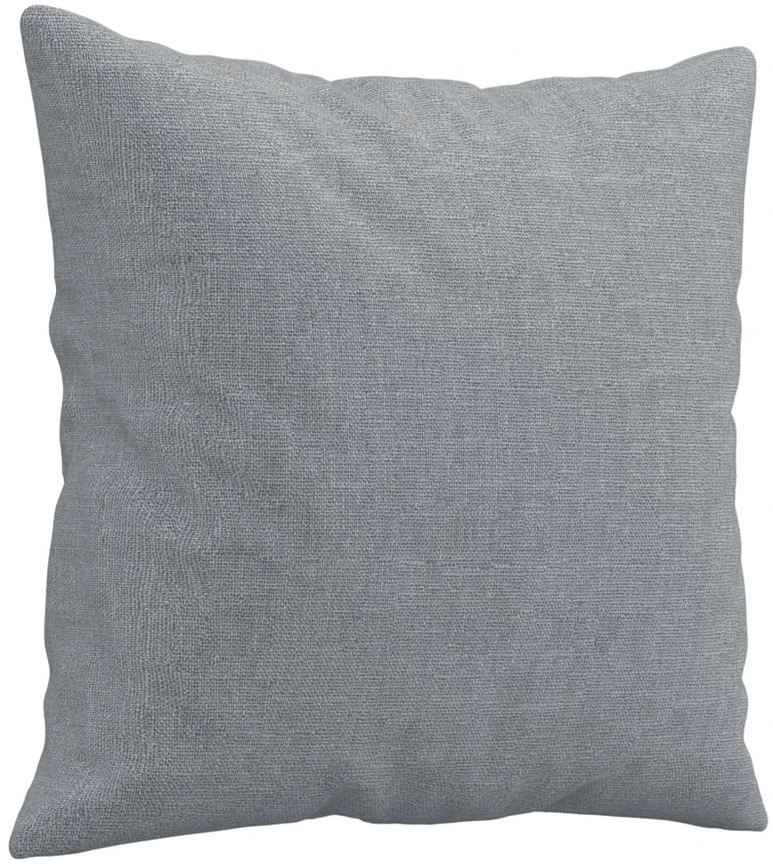 Dvivietė sofa su pagalvėlėmis, šviesiai pilka, 140cm, audinys