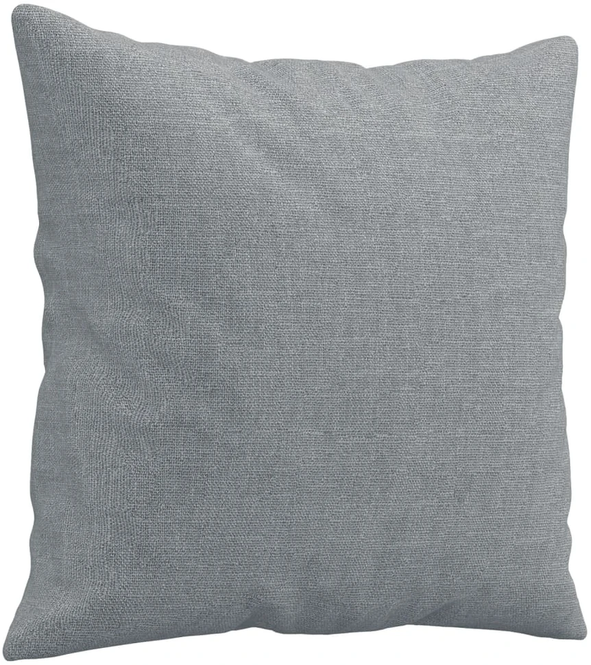 Dvivietė sofa su pagalvėlėmis, šviesiai pilka, 120cm, audinys