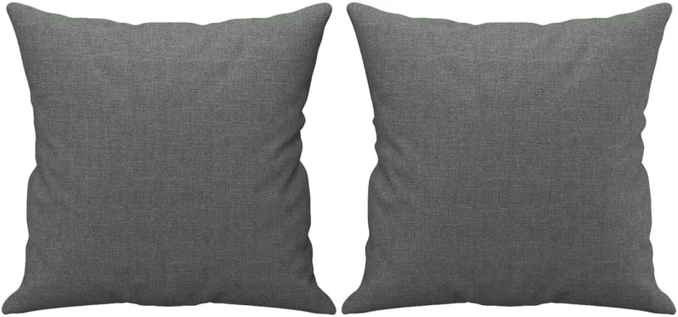 Dvivietė sofa su pagalvėlėmis, tamsiai pilka, 120cm, audinys