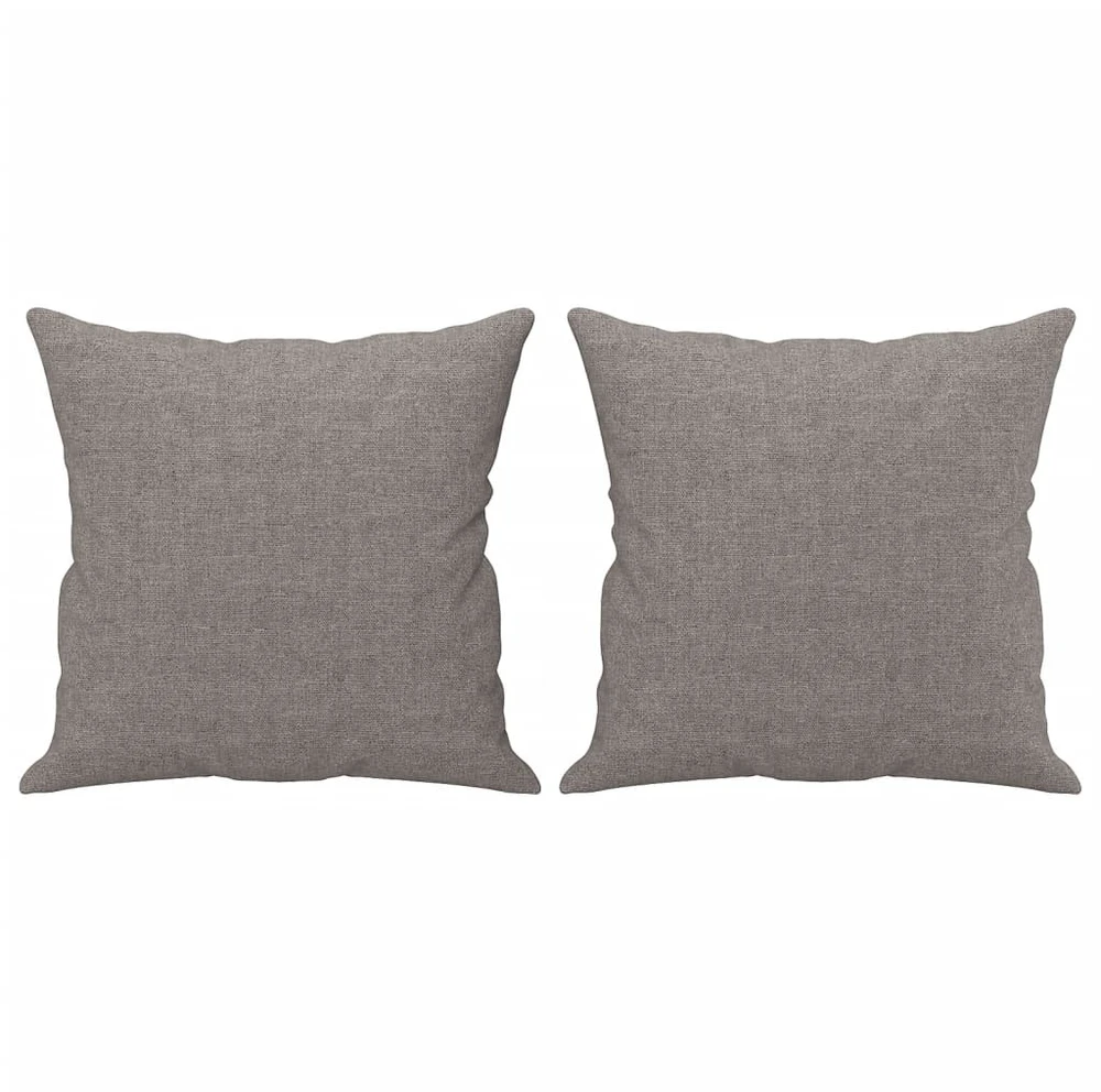 Dvivietė sofa su pagalvėlėmis, taupe spalvos, 120cm, audinys