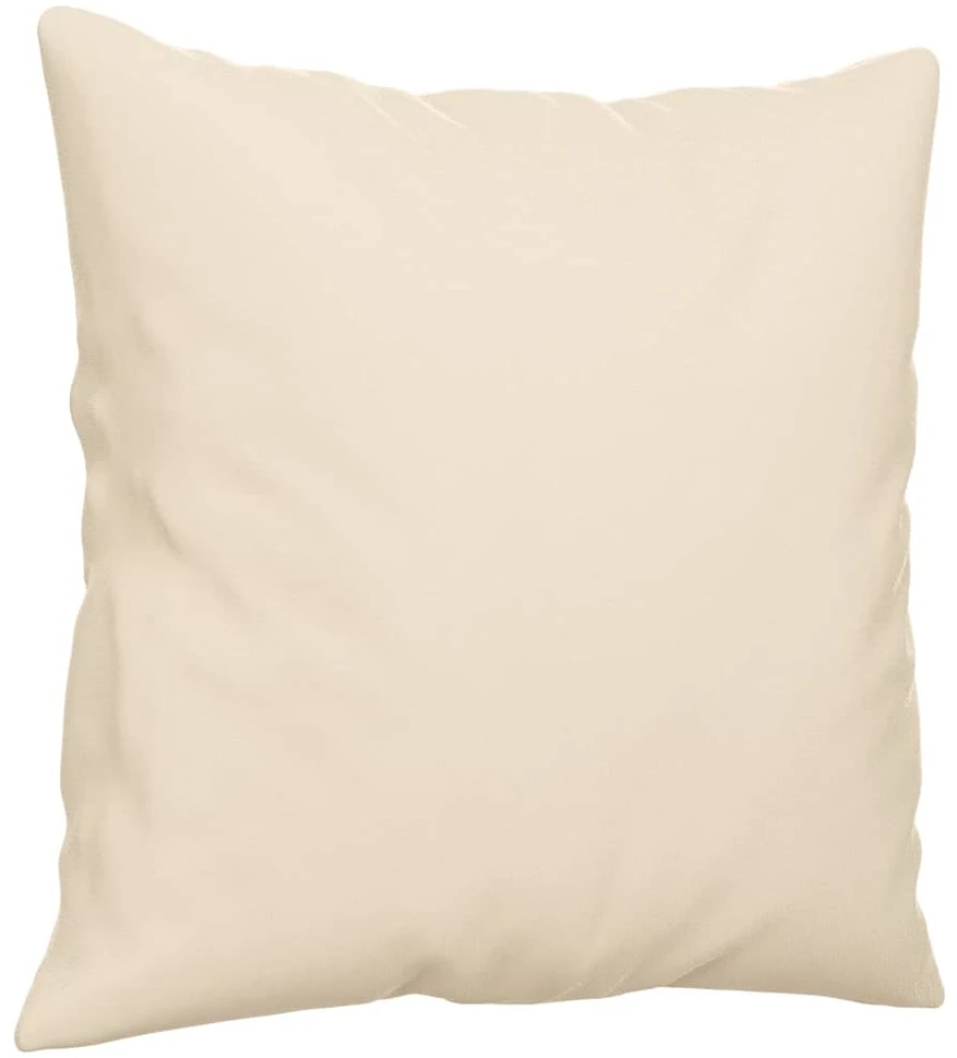 Dvivietė sofa su pagalvėmis, smėlio, 140cm, audinys