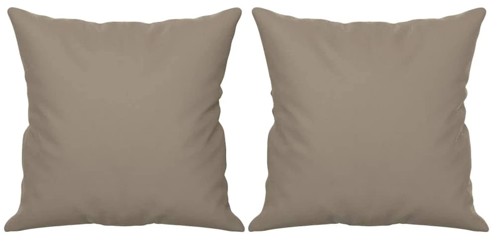 Dvivietė sofa su pagalvėmis, taupe, 140cm, mikropluošto audinys