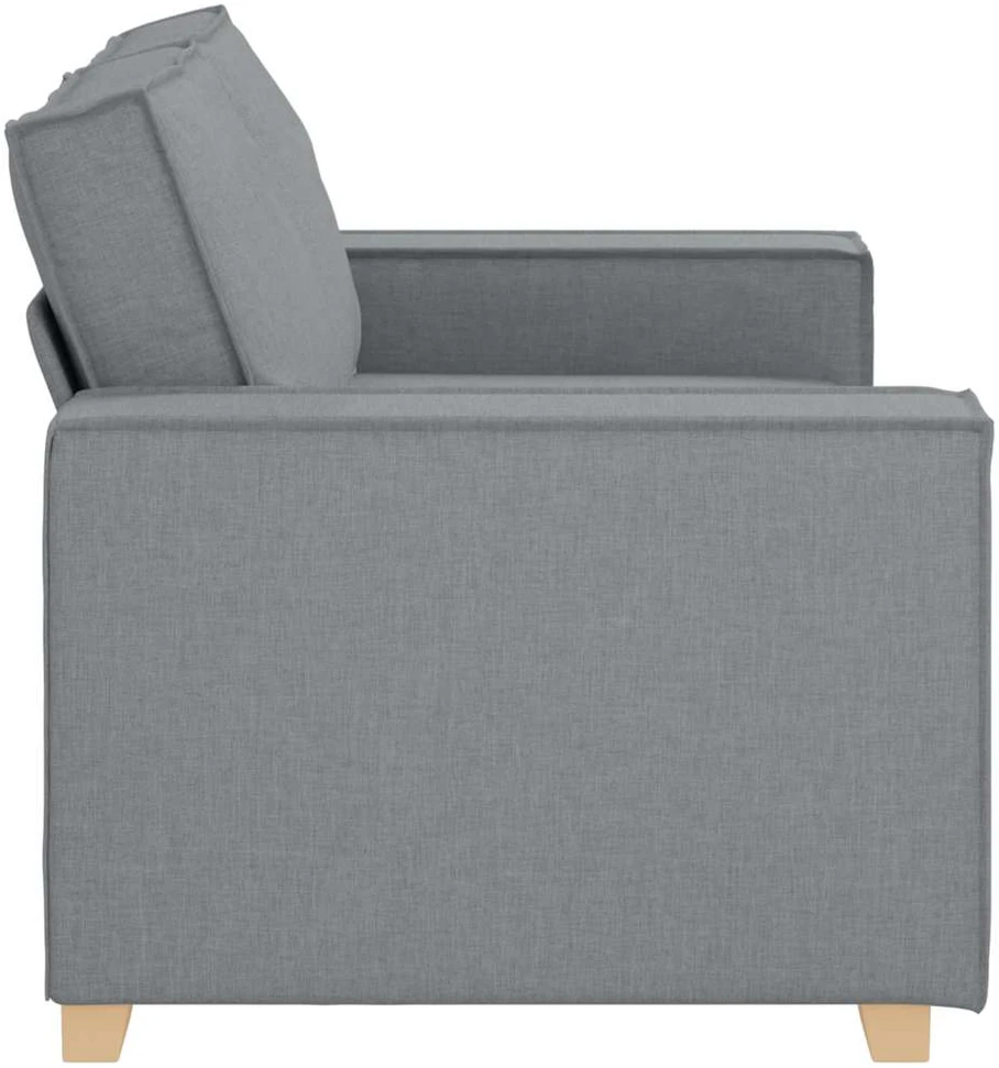 Dvivietė sofa, šviesiai pilka, 160x78x84 cm, audinys