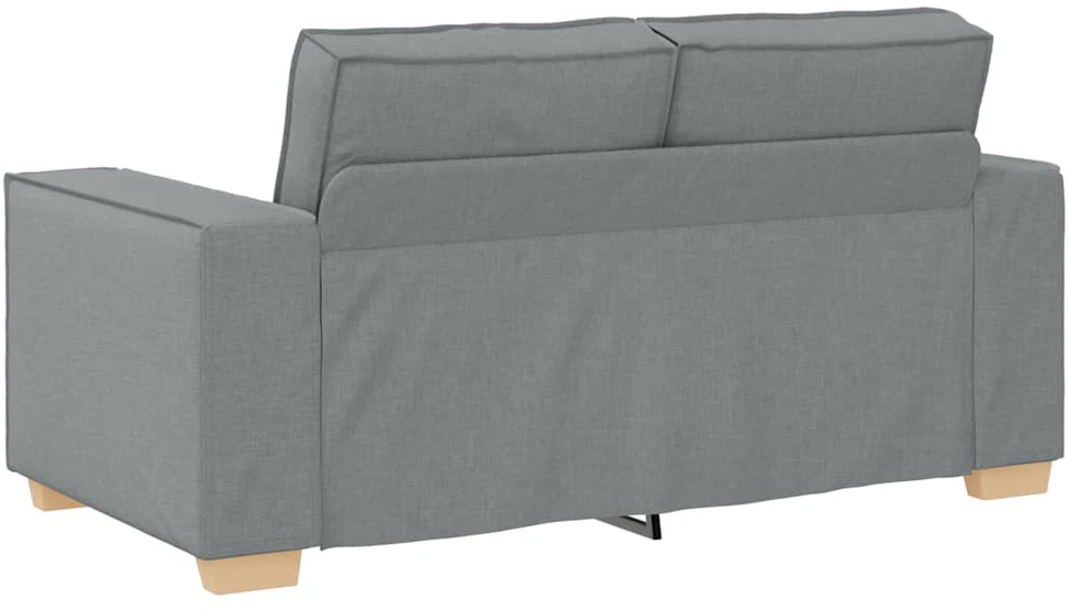 Dvivietė sofa, šviesiai pilka, 160x78x84 cm, audinys