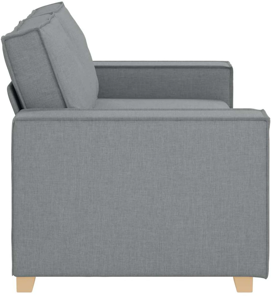 Dvivietė sofa, šviesiai pilka, 180x78x84 cm, audinys
