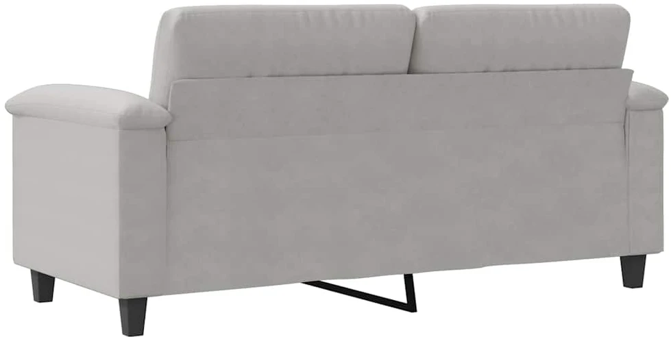 Dvivietė sofa, šviesiai pilka, 140cm, mikropluošto audinys