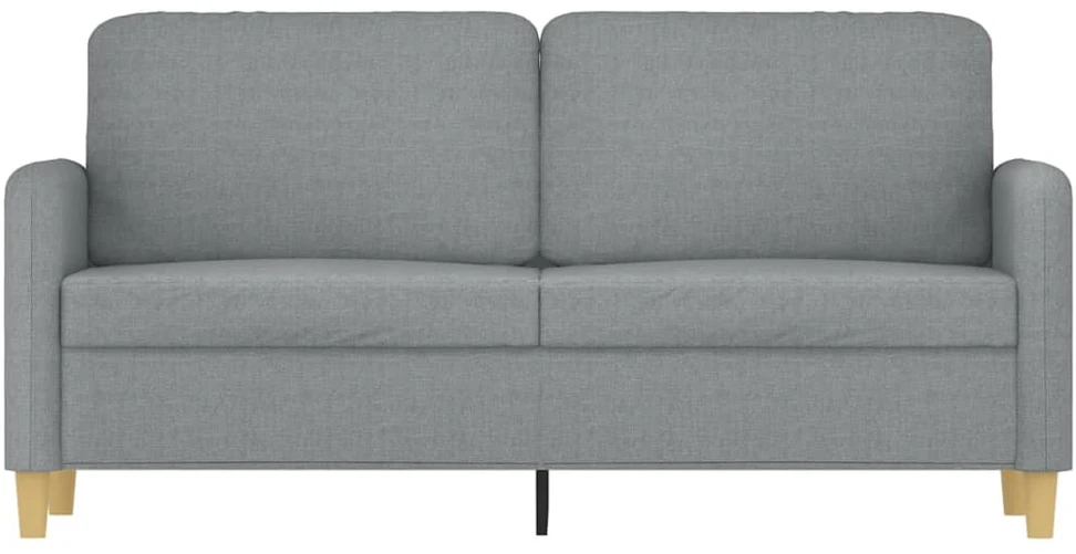 Dvivietė sofa, šviesiai pilkos spalvos, 140cm, audinys