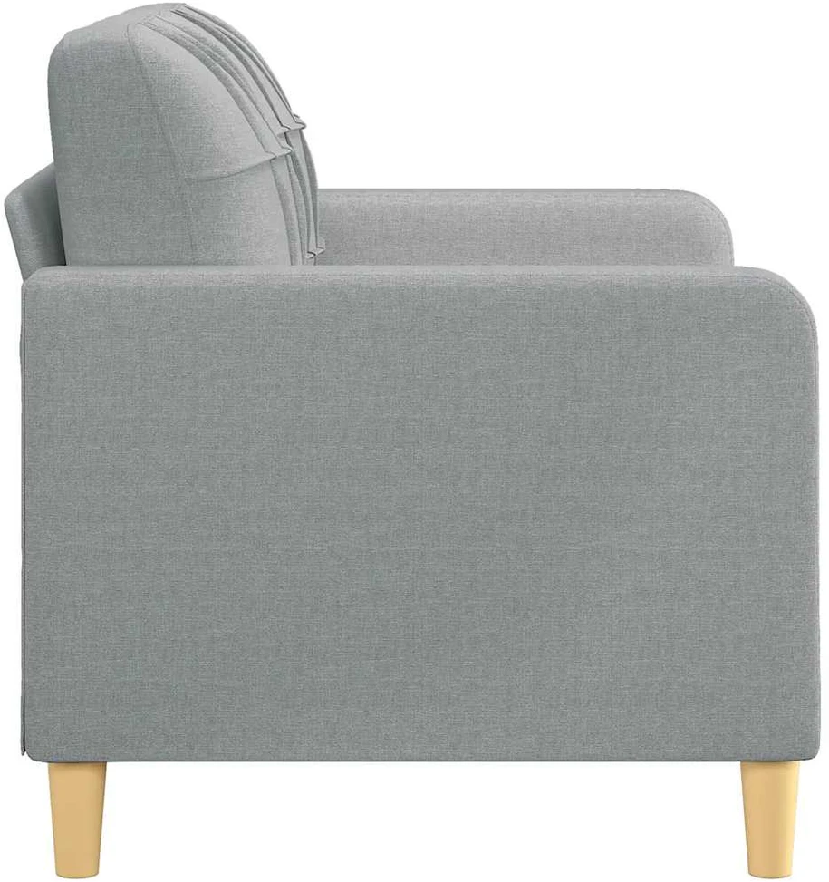 Dvivietė sofa, šviesiai pilkos spalvos, 120cm, audinys