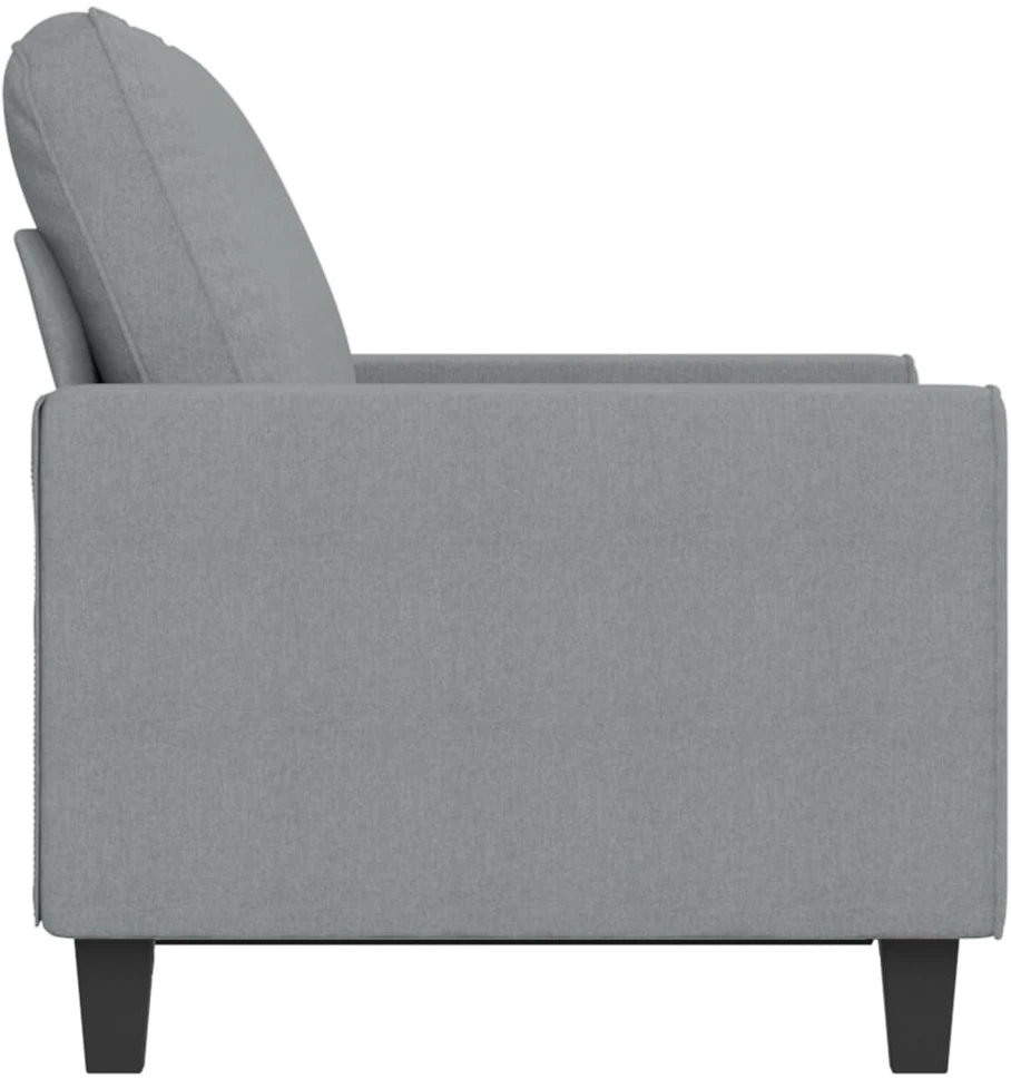 Dvivietė sofa, šviesiai pilkos spalvos, 120cm, audinys