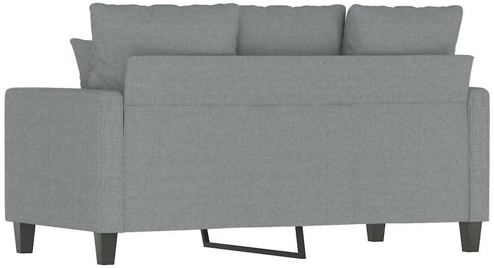 Dvivietė sofa, šviesiai pilkos spalvos, 120cm, audinys