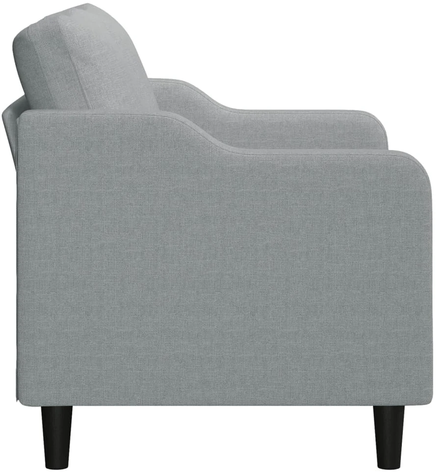 Dvivietė sofa, šviesiai pilkos spalvos, 120cm, audinys