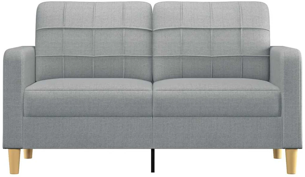 Dvivietė sofa, šviesiai pilkos spalvos, 140cm, audinys