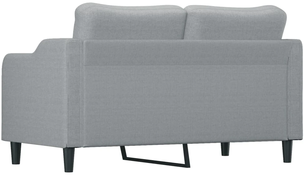 Dvivietė sofa, šviesiai pilkos spalvos, 140cm, audinys