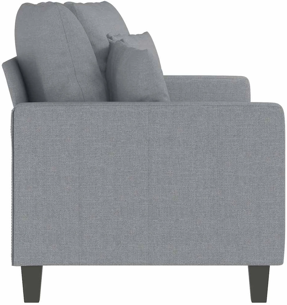 Dvivietė sofa, šviesiai pilkos spalvos, 140cm, audinys
