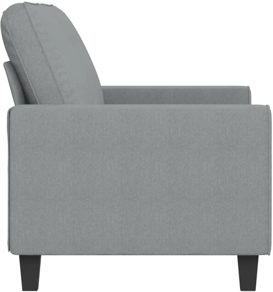 Dvivietė sofa, šviesiai pilkos spalvos, 140cm, audinys