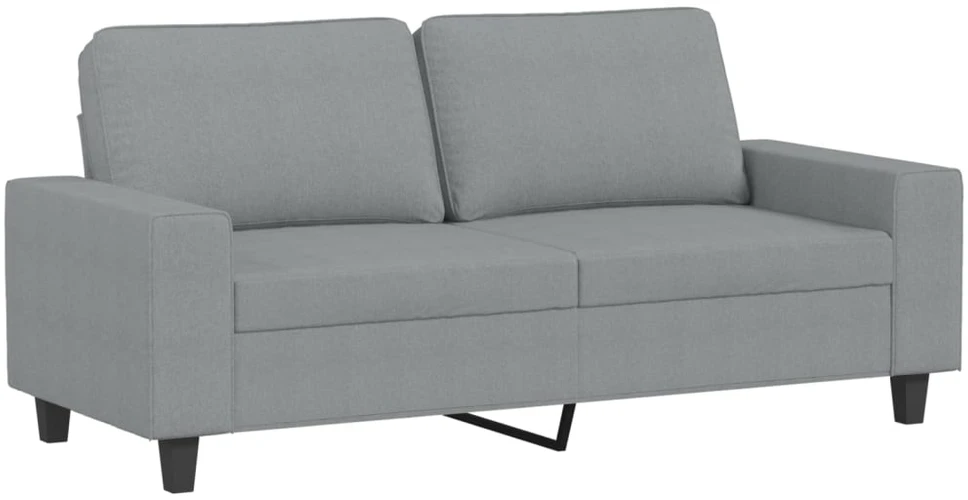 Dvivietė sofa, šviesiai pilkos spalvos, 140cm, audinys