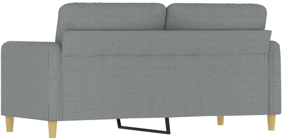 Dvivietė sofa, šviesiai pilkos spalvos, 140cm, audinys