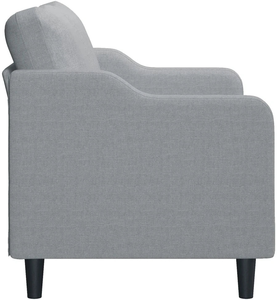 Dvivietė sofa, šviesiai pilkos spalvos, 140cm, audinys