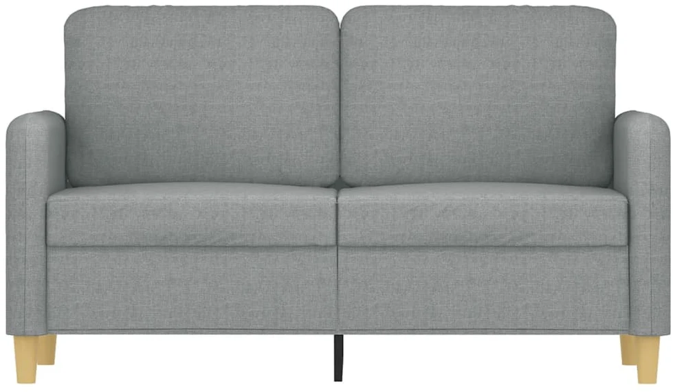 Dvivietė sofa, šviesiai pilkos spalvos, 120cm, audinys